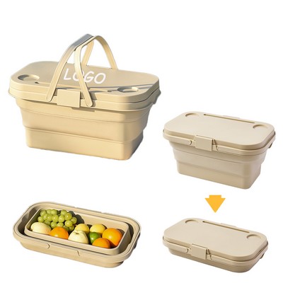 Picnic Baskets For Outdoor Folding Storage