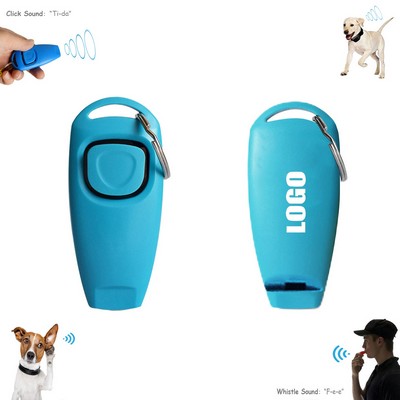 Whistle Pet Training Sound Clicker With Key Ring