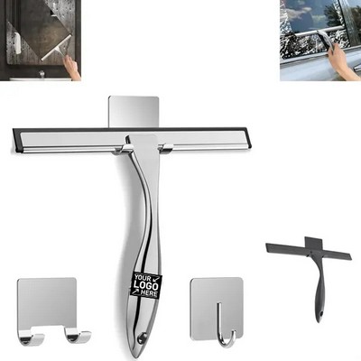 Premium Stainless Steel Shower Squeegee for Streak-Free Surfaces