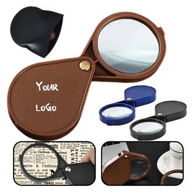 10X Folding Pocket Magnifier with Protective Cover