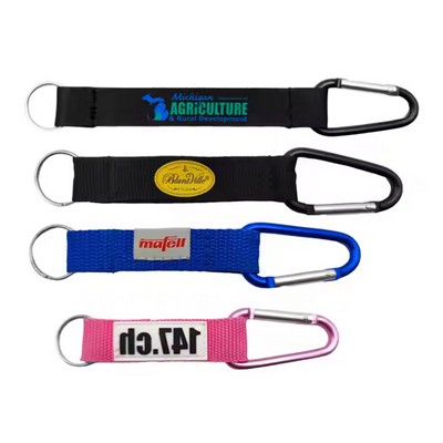 Carabiner Key Clip with Strap