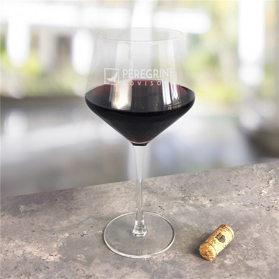 Engraved Corporate Red Wine Estate Glass