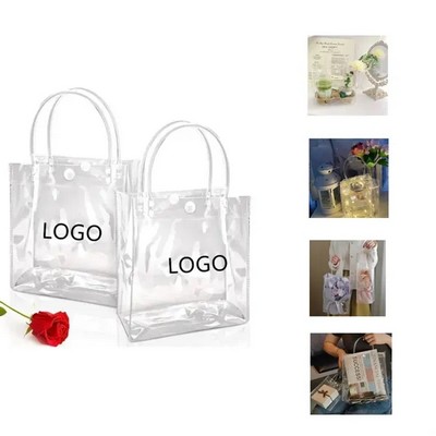 Transparent Clear PVC Gift Tote Bags