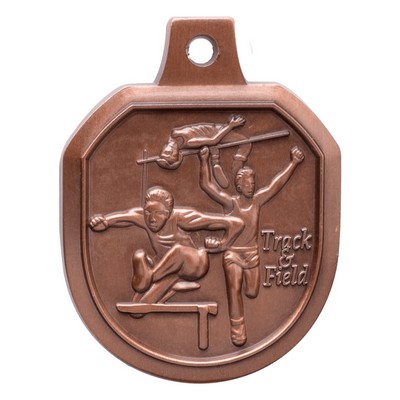 1.5" Male Track & Field Stock Die Cast Medal