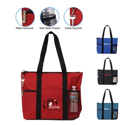 Deluxe Zipper Travel Tote Bag