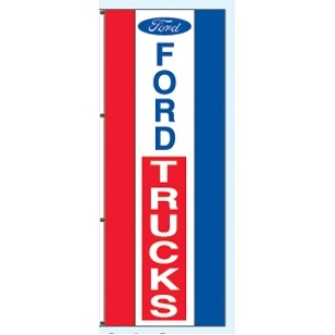 Single Faced Free Flying Drape Flags (Center Panel - Ford® Trucks) (3' x 8')