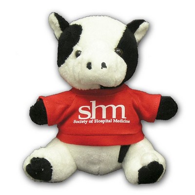 6" Sitting Stuffed Cow Beanie