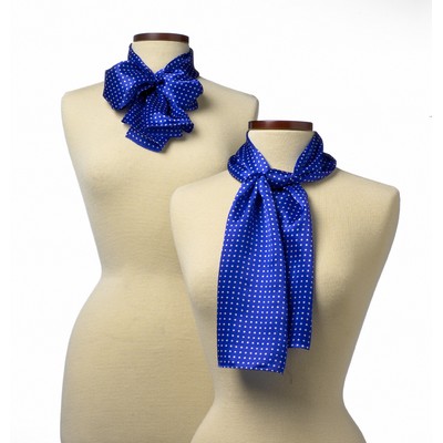 Royal Blue Newport Silk Scarf - 8"x45"