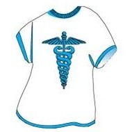 Caduceus T-Shirt Lapel Pin