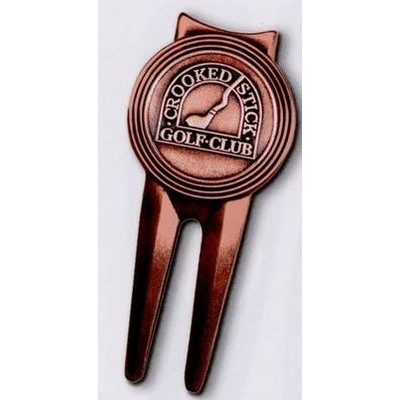 Boss Divot Repair Tool w/ Clip & Die Struck Ball Marker