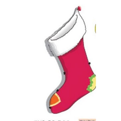 Christmas Stocking Bookmark w/ Black Back