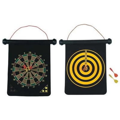 Deluxe 2 Sided Dart Board Set