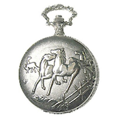 Pocket Watch w/Chain (2 Horses)