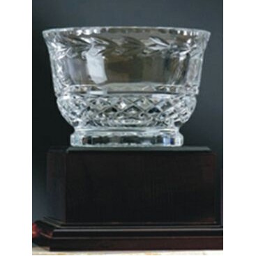 6" Hand Crafted Crystal Bowl Award