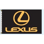 Authorized Dealer Free Flying Drape Flags (Lexus®) (2.5' x 3.5')