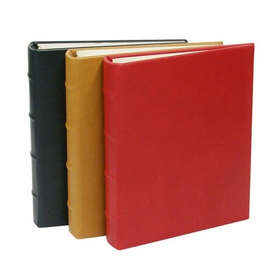 Medium Clear Pocket Photo Album W/ Traditional Premium Leather Cover