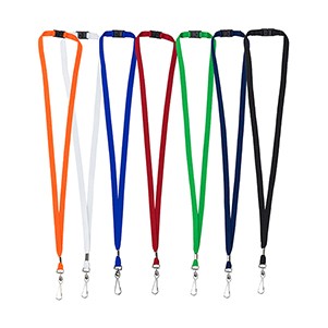 "MCGILL" 3/8 Blank Lanyard with Breakaway Safety Release Attachment - Swivel Clip