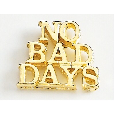 No Bad Days Marken Design Cast Lapel Pin (Up To 7/8")