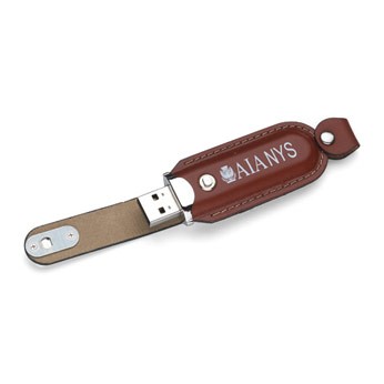 Rugged USB Flash Drive w/Key Chain (512 MB)