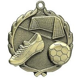 Medal, "Soccer" - 1 3/4" Wreath Edging