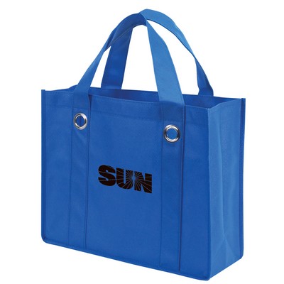 Non-Woven Tote Bag with Fabric Covered Bottom