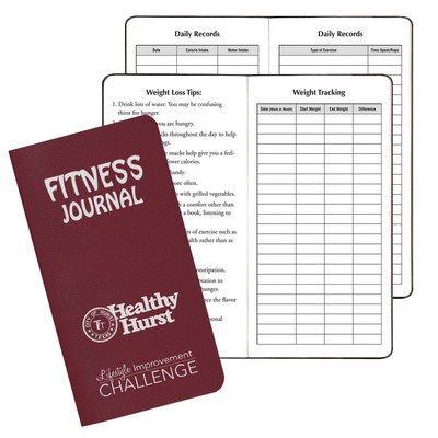 Fitness Journal/ Leatherette Cover