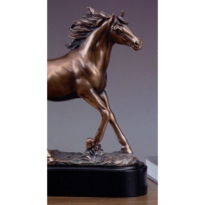 Stallion Trophy w/Rectangle Base (14"x12.5")