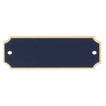 Blank Perpetual Plaque Plates with Gold Border (1" x 2-1/2")