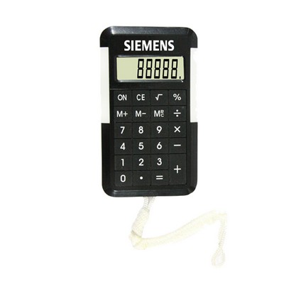 8 Digit Calculator with Neck Strap / Lanyard/ String