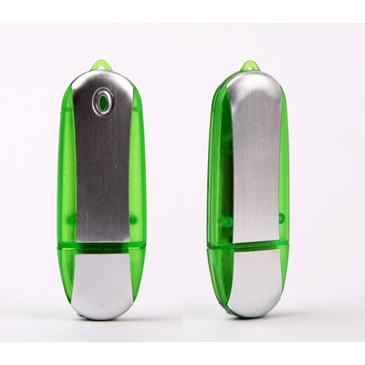 512 MB Oval Translucent LED USB Flash Drive