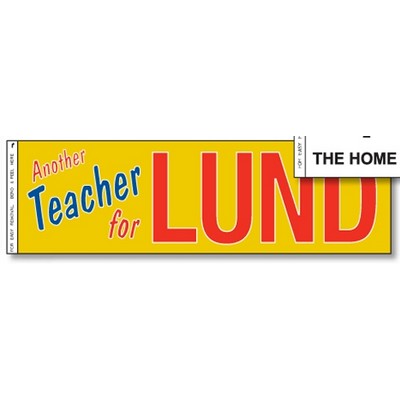 Spot Color Rectangle Bumper Stickers (2 1/2"x9 1/4")