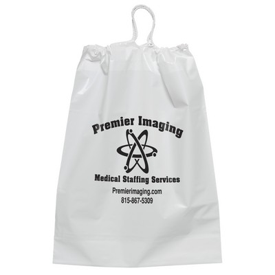 12W x 16H x 4 Cotton Draw Bag - Flexo Ink Print