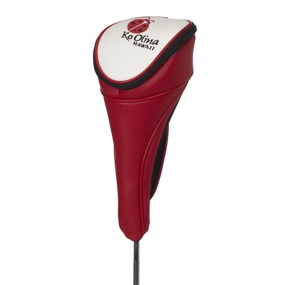 GET READY FOR GOLF - Premier Performance Golf Head Cover for Driver in Red