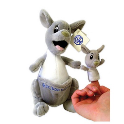 Custom Plush Kangaroo Finger Puppet