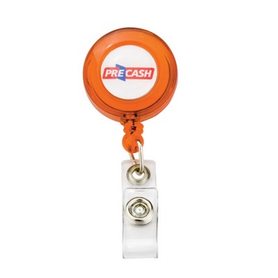 Translucent Badge Holder w/360° Swivel Function