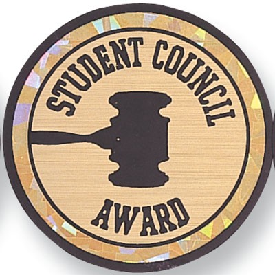 2" Student Council Award Mylar Medallion Insert Disc