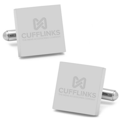 Stainless Steel Square Infinity Cufflinks