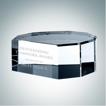 Optional Multi Beveled Optical Crystal Base