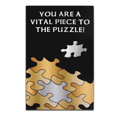 Puzzle Piece Pin with Presentation Card