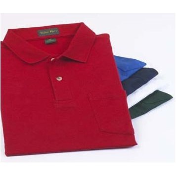 Interlock Knit Golf Polo Men's Shirt w/ Pocket