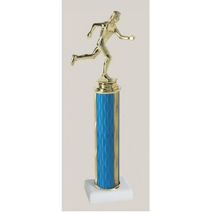 12" Column Trophy w/Marble Base