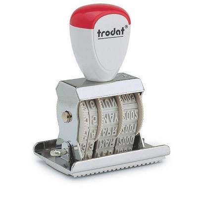 Trodat Traditional Die Plate Classic Line Dater Stamp (1 1/16" x15/16")