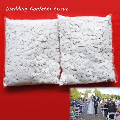 White Flame Retardant Paper Confetti