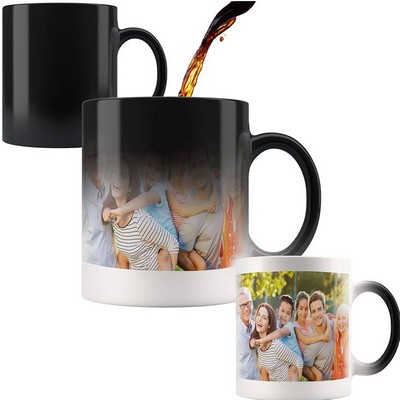 11 Oz. Color Changing Ceramic Mug.