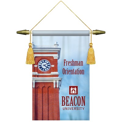 7" x 10" Podium Banner, Straight Cut/ No Fringe