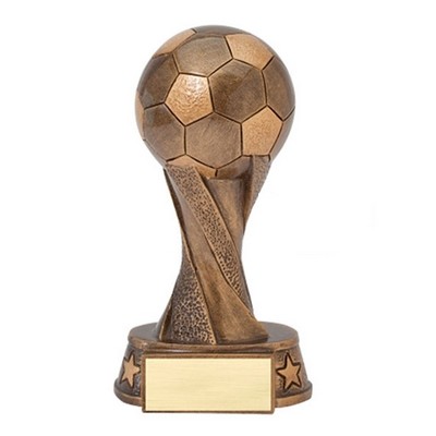 5½" Bronze Soccer Spiral Resin Award