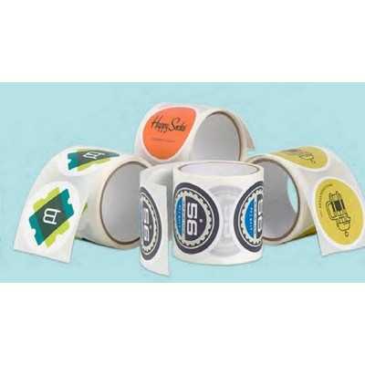 70Lb. Full Color Gloss Paper Roll Label (3"x3")