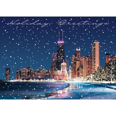 Chicago Lake Front Holiday Card