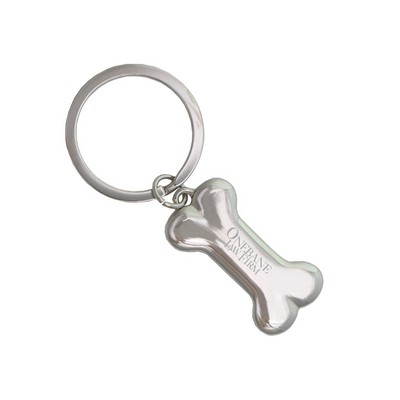 Metal Dog Bone Key Tag