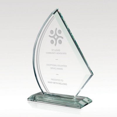 Crescentric Glass Award 7"